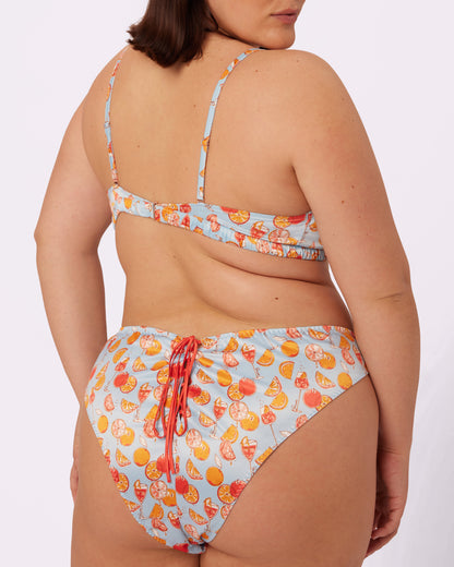 Radiant Flutter Triangle Bralette | Glow Satin | Archive (Spritz)