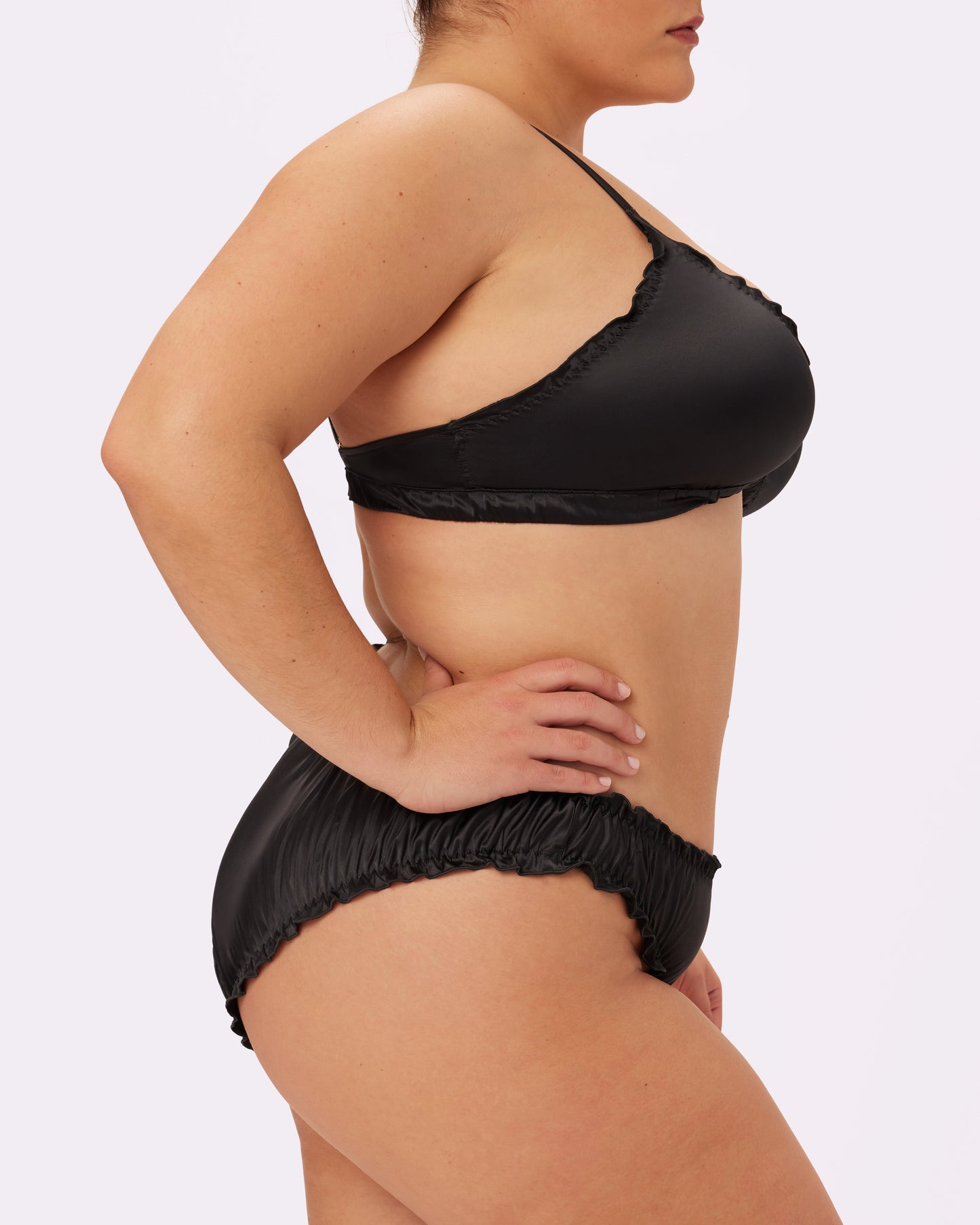Radiant Flutter Triangle Bralette | Glow Satin (Eightball)