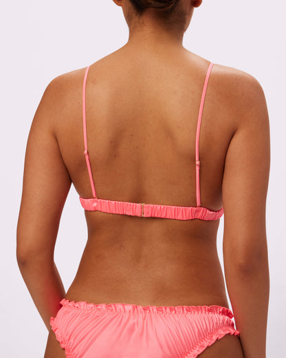 Radiant Flutter Triangle Bralette | Glow Satin (Dreamhouse)