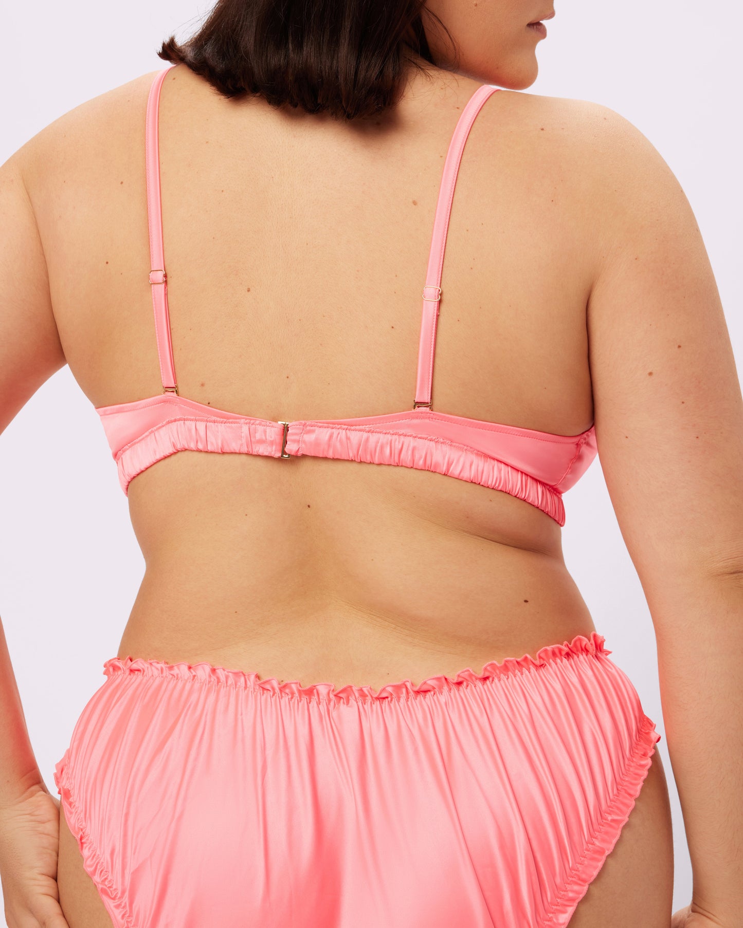 Radiant Flutter Triangle Bralette | Glow Satin (Dreamhouse)