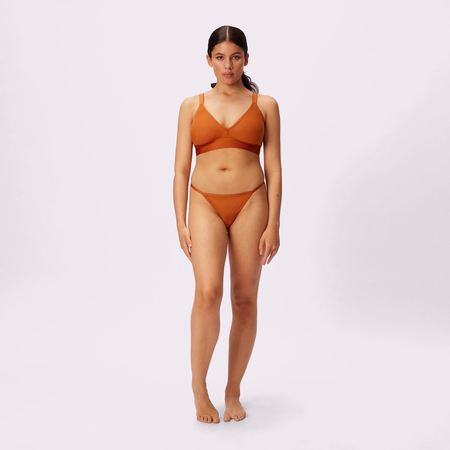 G-String Thong | Silky Mesh  | Archive (Kombucha)