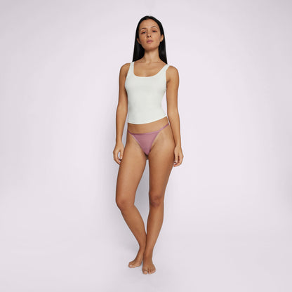 G-String Thong | Silky Mesh  | Archive (Rose Petal)