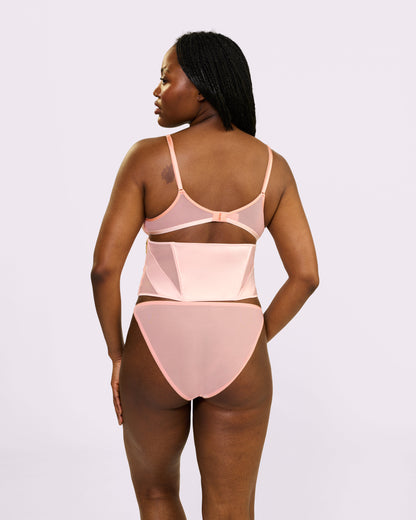 Luxe Sculpt Underbust Corset | Glow Satin (Pink Sands)