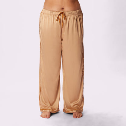Dream Wide Leg Pants | Luxe Satin | Archive (Toasted Almond)