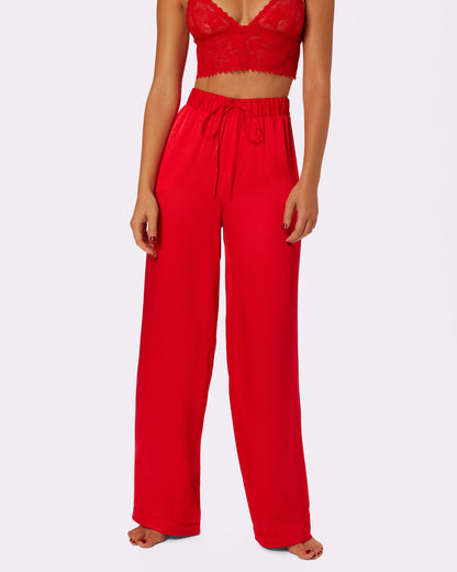 Luxe Dreams Wide Leg Pants | Plush Satin (Balloon)