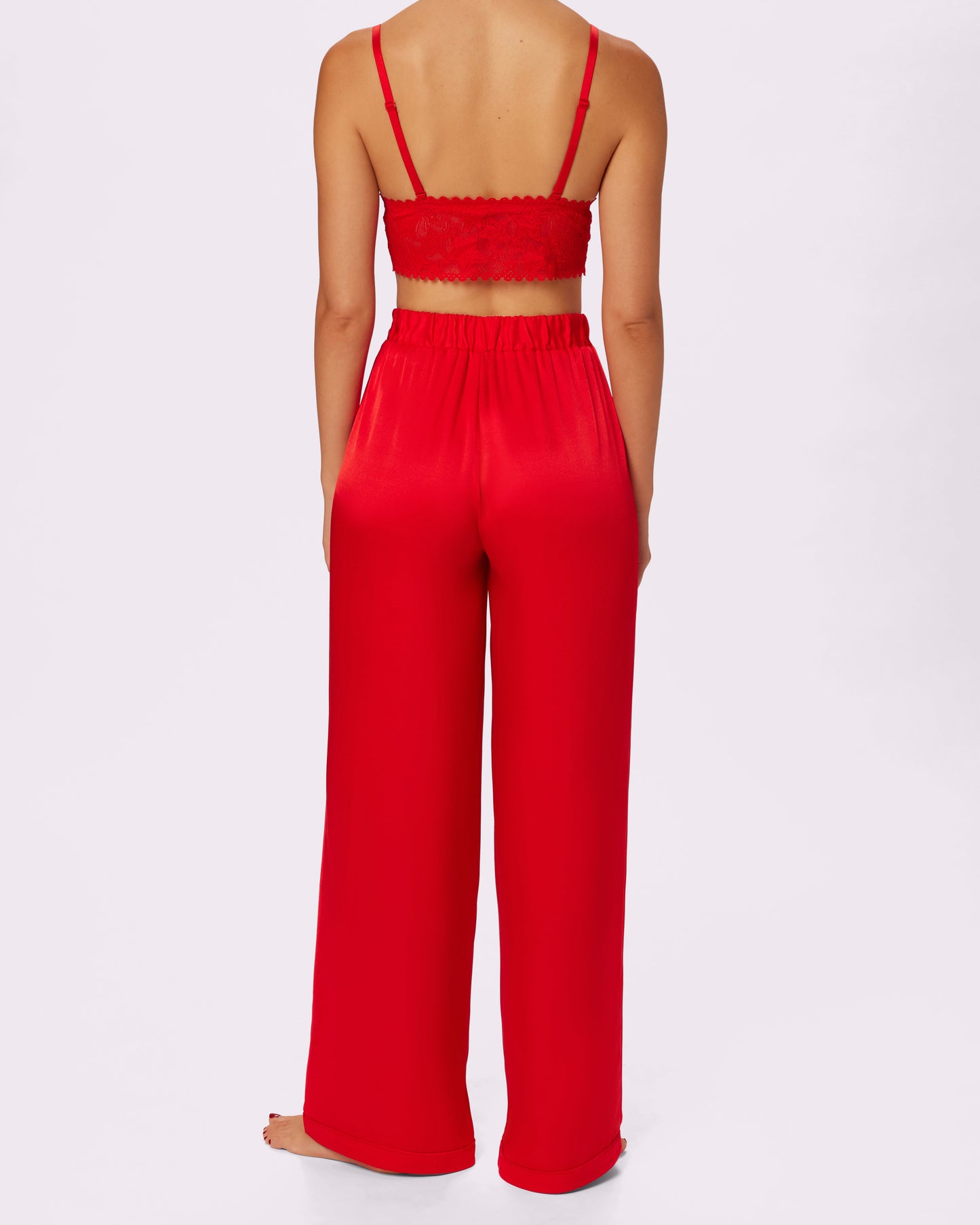 Luxe Dreams Wide Leg Pants | Plush Satin (Balloon)