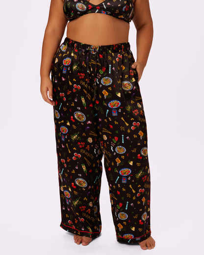 Luxe Dreams Wide Leg Pants | Plush Satin (Dinner Party)