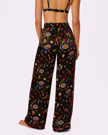 Luxe Dreams Wide Leg Pants | Plush Satin (Dinner Party)