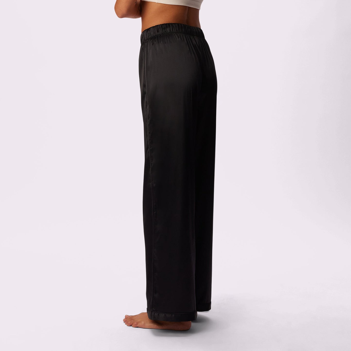 Luxe Dreams Wide Leg Pants | Plush Satin (Eightball)