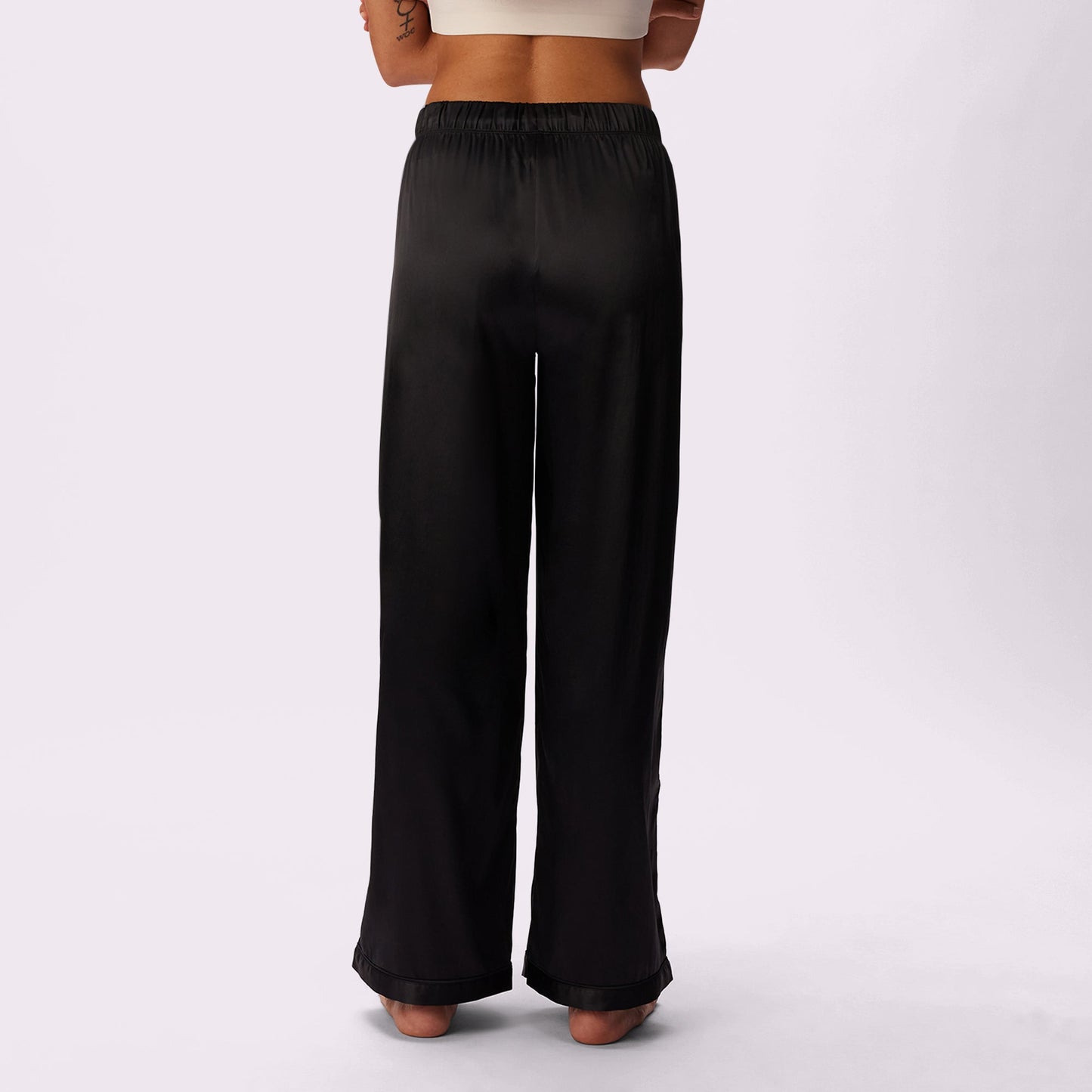 Luxe Dreams Wide Leg Pants | Plush Satin (Eightball)