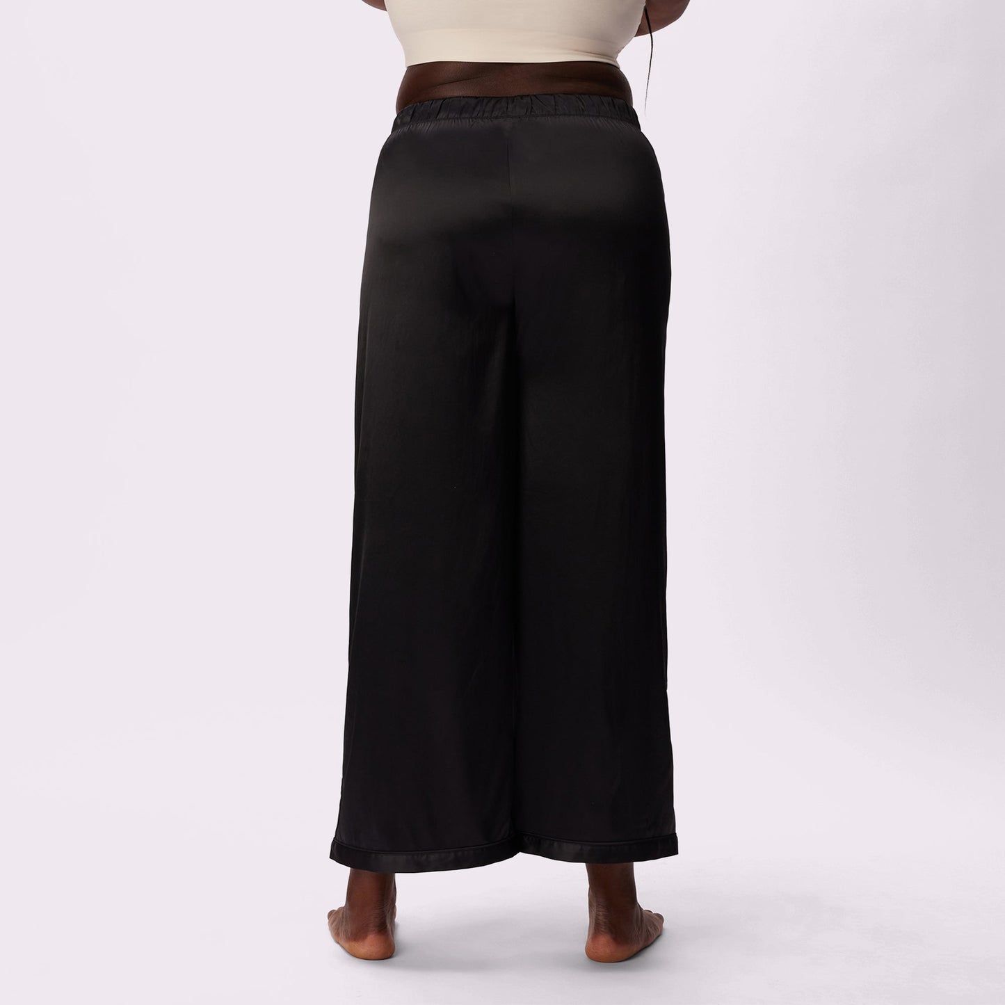 Luxe Dreams Wide Leg Pants | Plush Satin (Eightball)
