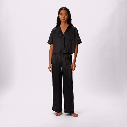 Luxe Dreams Wide Leg Pants | Plush Satin (Eightball)