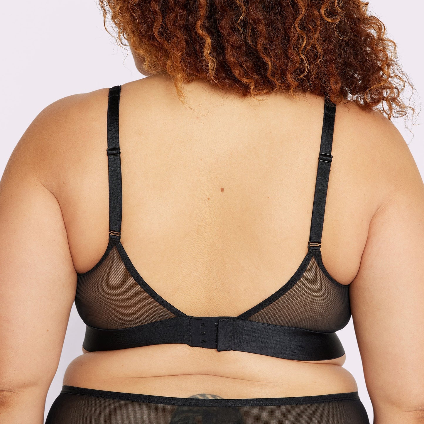 Plunge Bralette | Silky Mesh (Eightball)