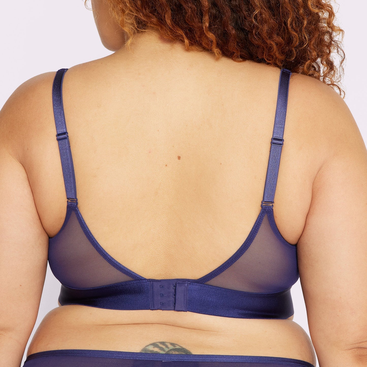 Plunge Bralette | Silky Mesh | Archive (Starry Sky)