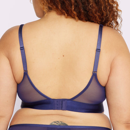Plunge Bralette | Silky Mesh | Archive (Starry Sky)