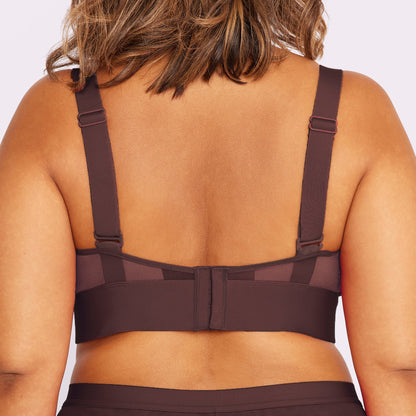 Dream Mesh Plunge Bralette | Ultra-Soft Re:Play | Archive (Fudge)