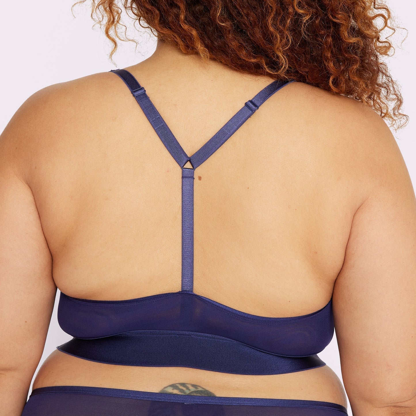 Racerback Scoop Bralette | Silky Mesh | Archive (Starry Sky)