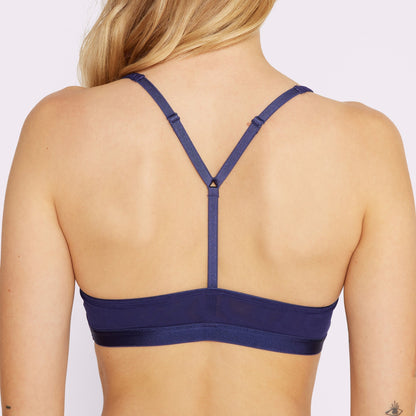 Racerback Scoop Bralette | Silky Mesh | Archive (Starry Sky)