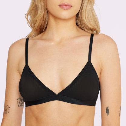 Triangle Bralette | Silky Mesh (Eightball)