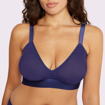 Triangle Bralette | Silky Mesh (Eightball)
